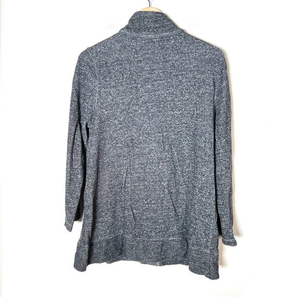Soma gray and black button down casual lounge sweater jacket size large L B117 - Picture 4 of 4